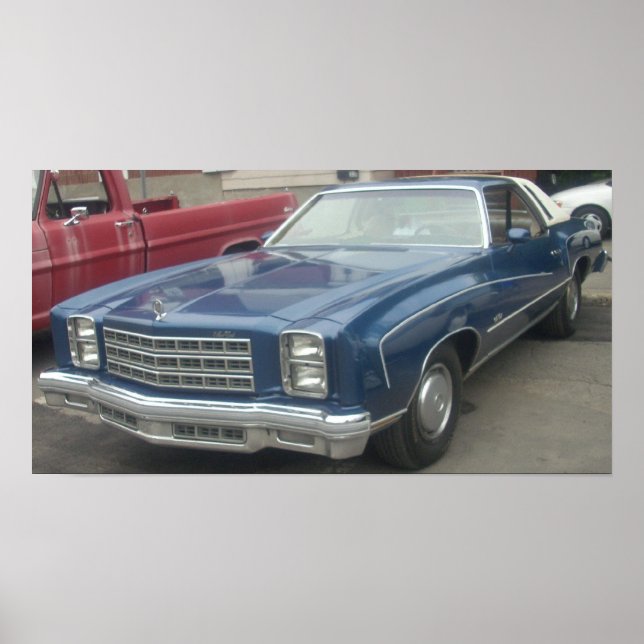 Poster Chevrolet/Chevy Monte Carlo 1977 (Devant)