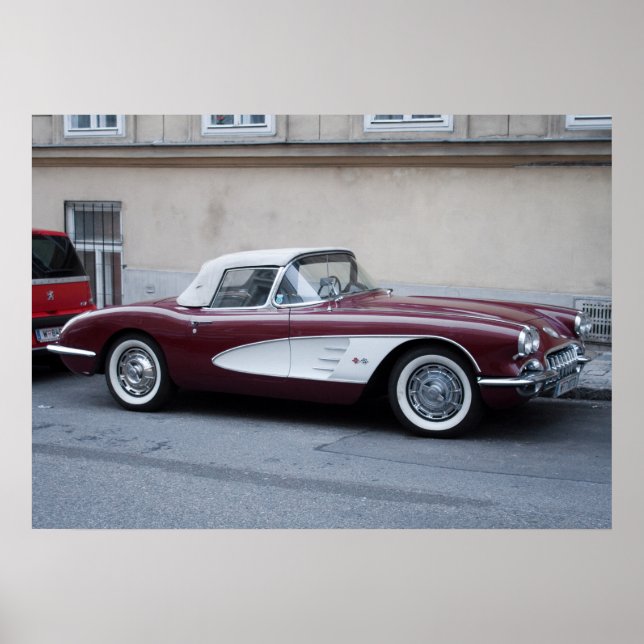 Poster Chevrolet Corvette (Devant)