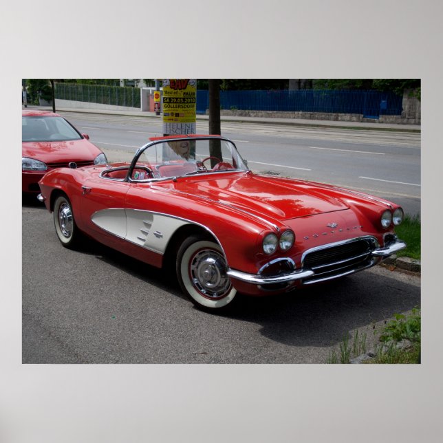Poster Chevrolet Corvette (Devant)