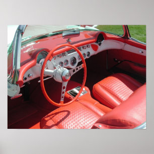 Poster Chevrolet Corvette 1957