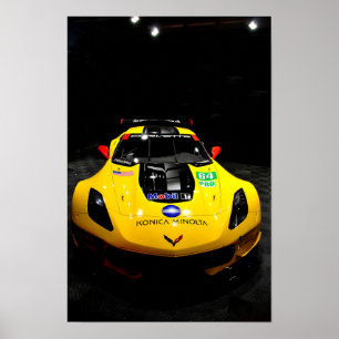 Poster Chevrolet Corvette C7.R Vue frontale