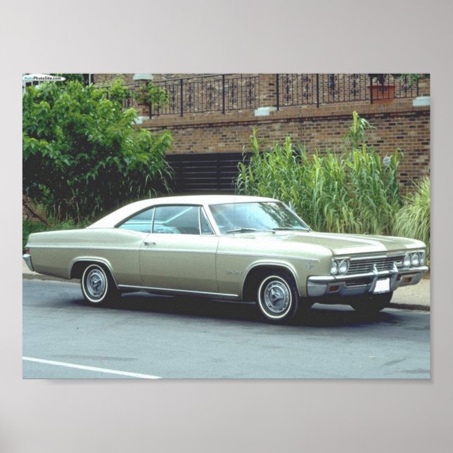 Poster Chevrolet Impala Super Sport 1966 (Devant)