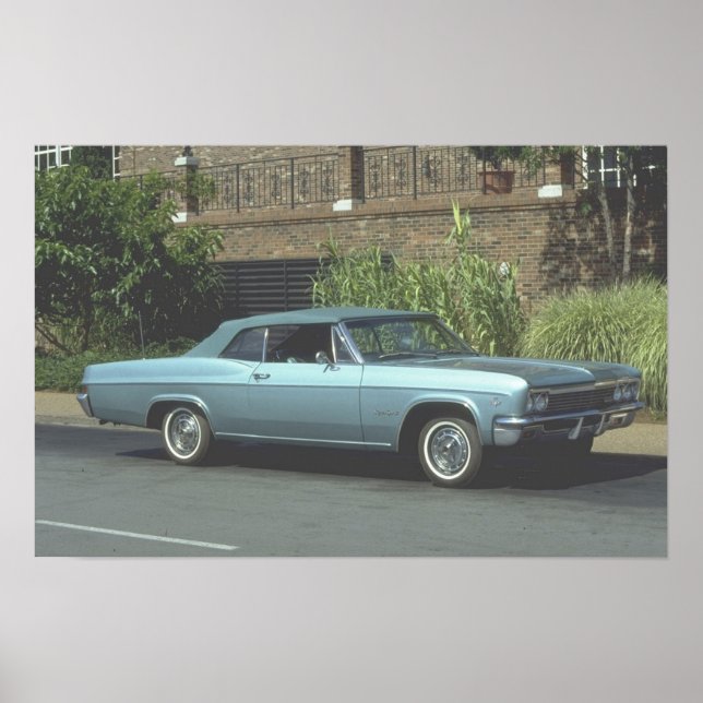 Poster Chevrolet Impala Super Sport 1966 (Devant)