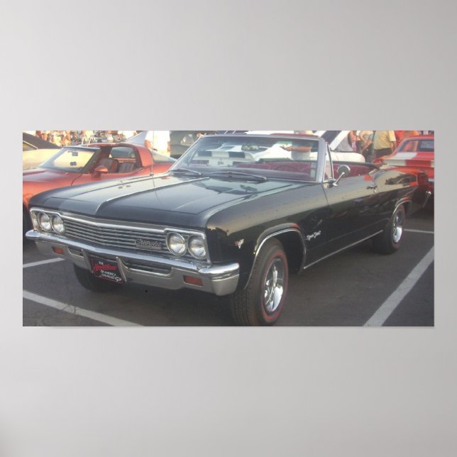 Poster Chevrolet Impala Super Sport Convertible 1966 (Devant)