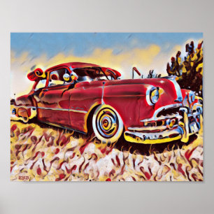 Poster Chevrolet Moins Bombe Rouge Moins Basse Chevy Art