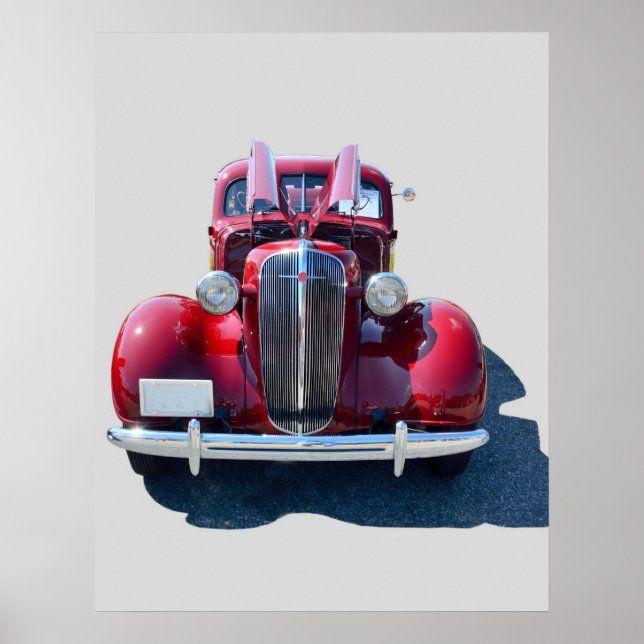 Poster Chevrolet vintage 1936 (Devant)