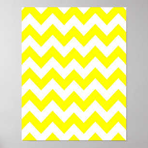 Poster Chevron jaune gras