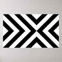 Chevrons noirs et blancs