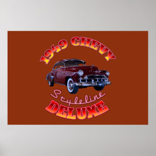Poster Chevy 1949 Styleline de luxe