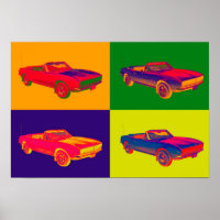 Chevy Camaro RS Convertible Pop Art 1967
