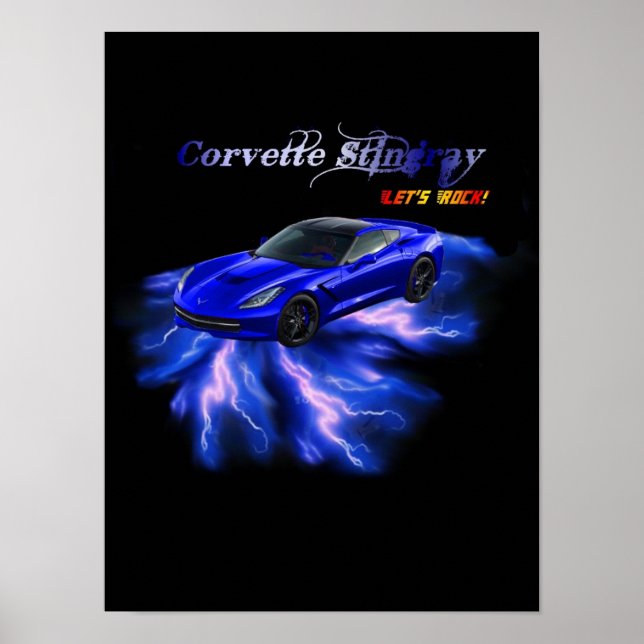 Poster : Chevy Corvette (Devant)