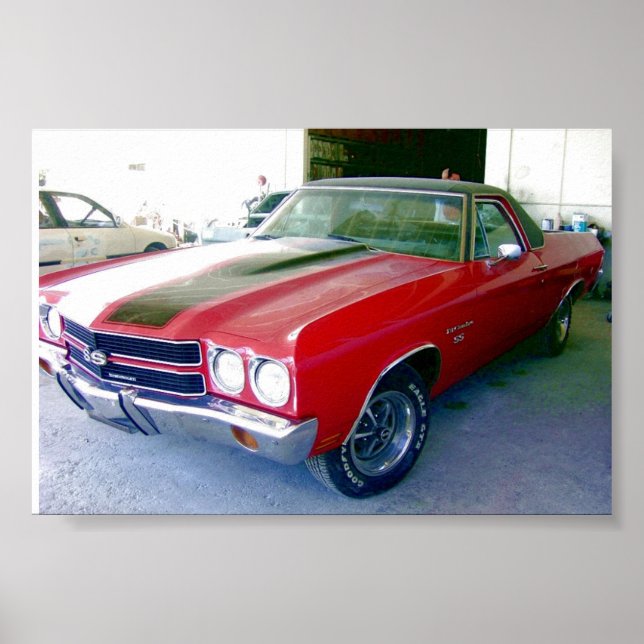 Poster Chevy El Camino SS 396 1970 (Devant)