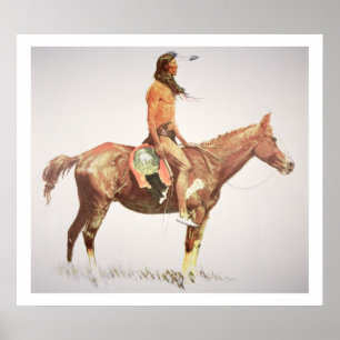 Poster Cheyenne courageux, 1901 (litho de couleur)