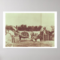 Cheyenne Indians on the Move, 1878 (photo b/w)