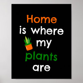 Poster Chez moi, où sont mes plantes