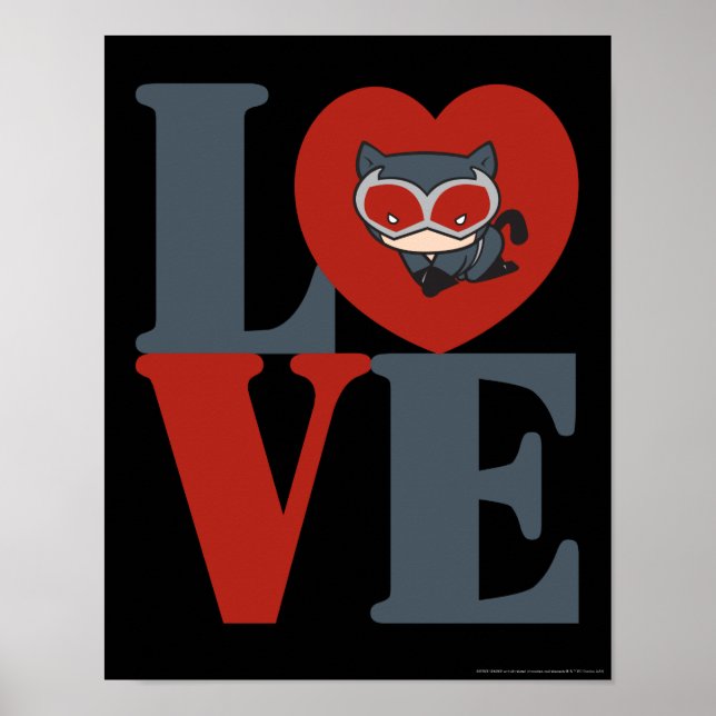 Poster Chibi Catwoman LOVE (Devant)
