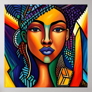 Poster Chic Afro Queen