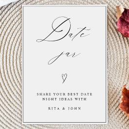 Poster Chic Calligraphie Date Jar Idées Mariage Sign