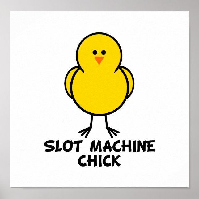 Poster Chic de machine à sous (Devant)