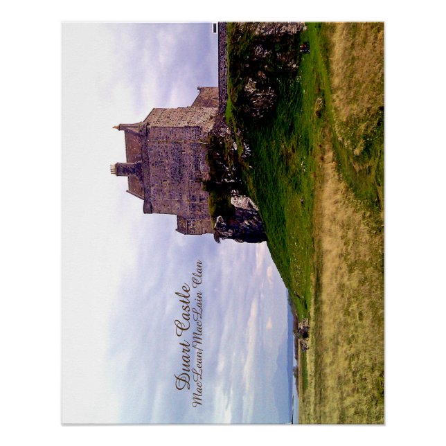 Poster Chic Duart Castle - Clan écossais MacLean/MacLain (Devant)