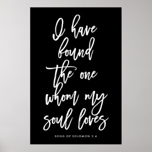 Poster Chic Hand Lettered J'ai trouvé le seul signe