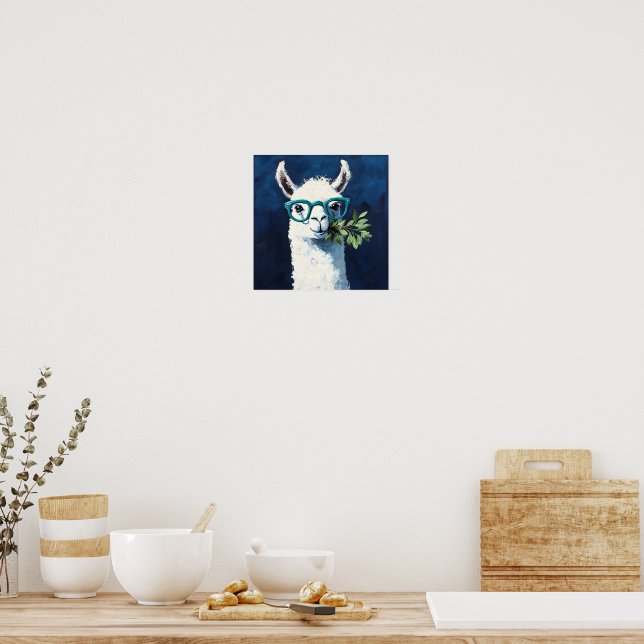 Poster Chic Lama Intelligent (Cuisine)