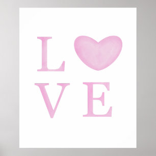 Poster Chic Love Pink