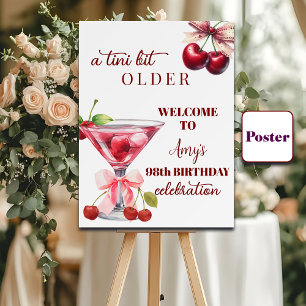 Poster Chic Un Tout Petit Peu Plus Vieux Cherry Martini 9