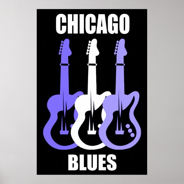 Poster Chicago Blues (Devant)