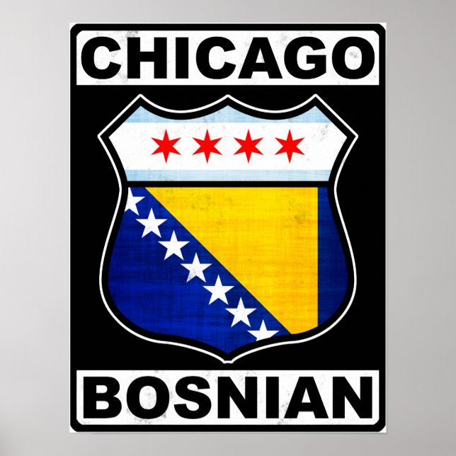 Poster Chicago Bosniaque Américain (Devant)
