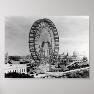 Poster Chicago Ferris Wheel
