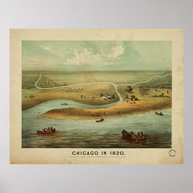 Poster Chicago (Illinois) (1820) (Devant)