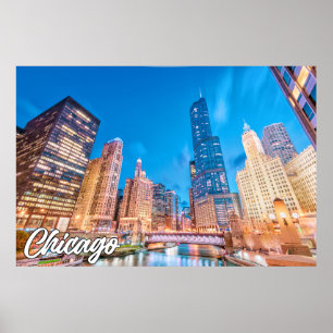 Poster Chicago, Illinois, États-Unis