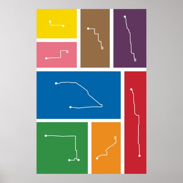 Poster Chicago - Palettes de transit (Devant)