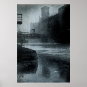 Poster Chicago River 1912