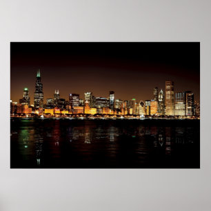Poster Chicago Skyline