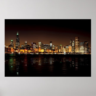 Poster Chicago Skyline