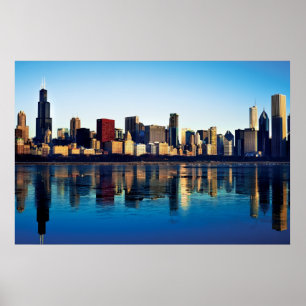 Poster Chicago Skyline