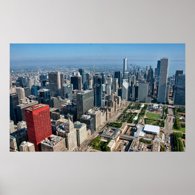 Poster Chicago Skyline (Devant)