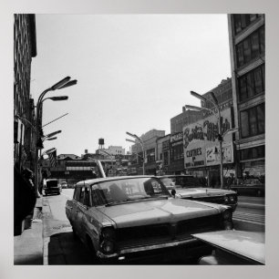 Poster Chicago South State Street 1967 Photographie Vinta