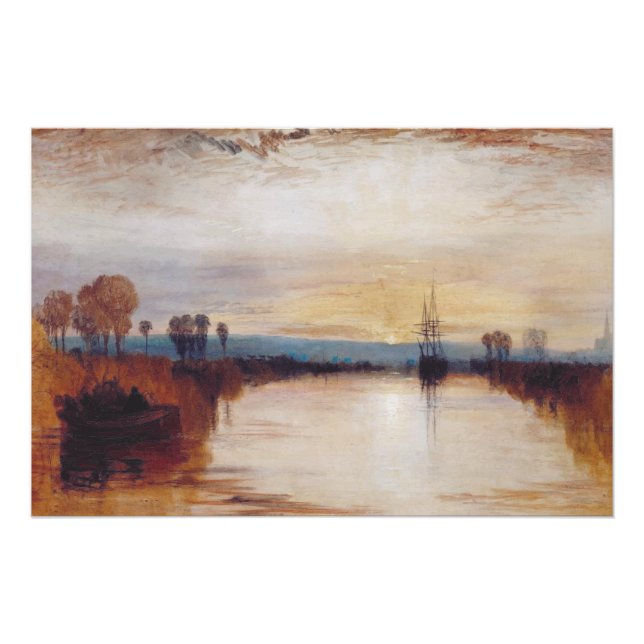 Poster Chichester Canal by Joseph William Turner (Devant)