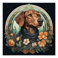 Chien Art Nouveau