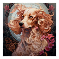 Chien Art nouveau
