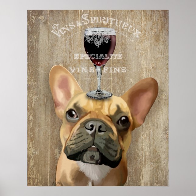 Poster Chien Au Vin, Chien de taule français (Devant)