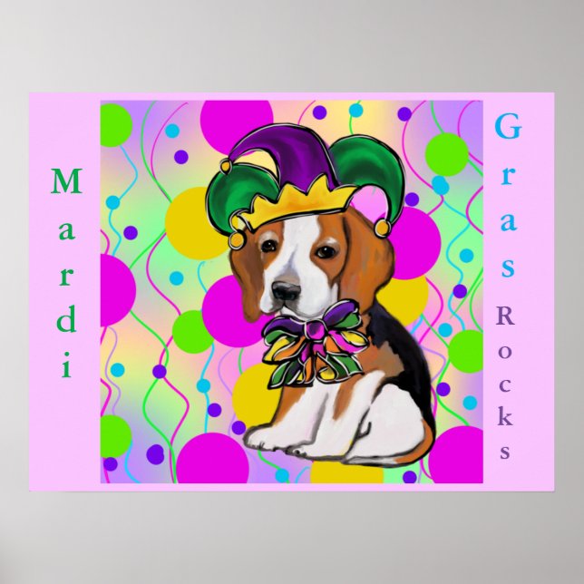 Poster Chien beagle (Devant)