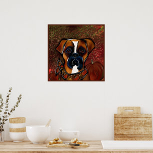 Poster Chien Boxer