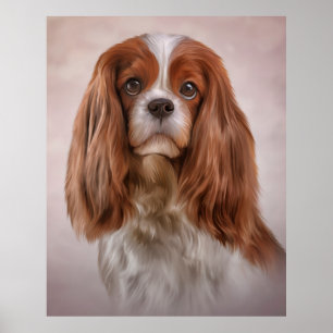 Poster Chien Cavalier King Charles Spaniel Jigsaw Puzzle