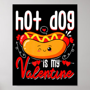 Poster Chien Chaud Est Mon Valentin Mignon Enfants T Jour