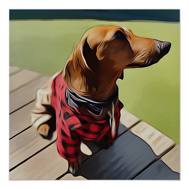 Poster Chien Chaud Propriétaire Chaud (Devant)