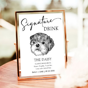 Poster Chien Chien Chien Chien Mariage Signature Boire Si